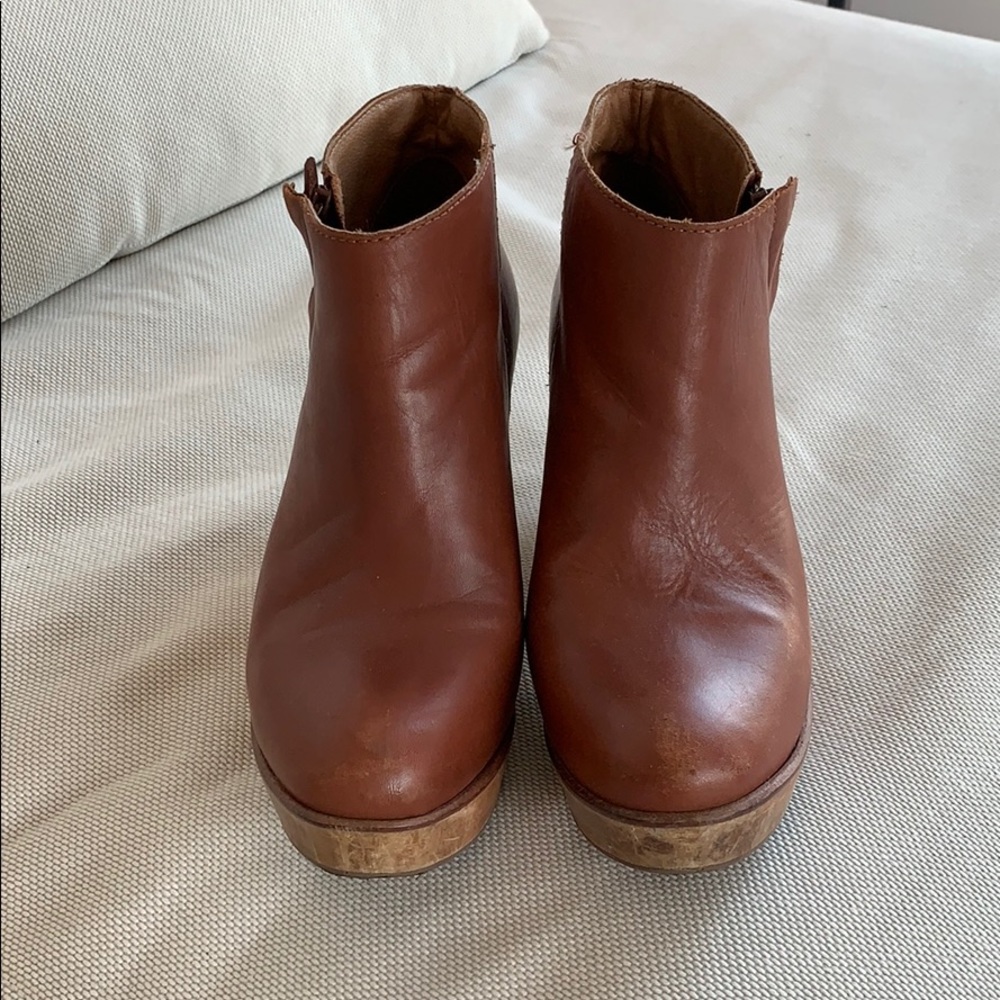Tan Leather Booties